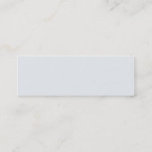 Schönheit - dünn mini visitenkarte (Rückseite)