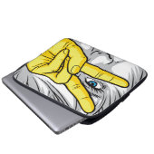 Schönheit durch Gesichter, Hände und Augen erfasse Laptopschutzhülle (Vorne Knopf)