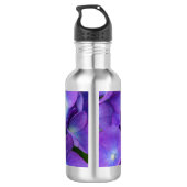 Schönheit einer blauen Hydrangea-Flasche Edelstahlflasche (Rückseite)