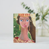 Schönheit einer Königin Postkarte (Stehend Vorderseite)