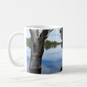 Schönheit eines Gum Tree River Murray Australia Kaffeetasse