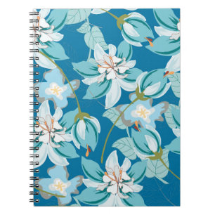 Schönheit eines Retro-Blumenmotivs in schöner Deko Notizblock