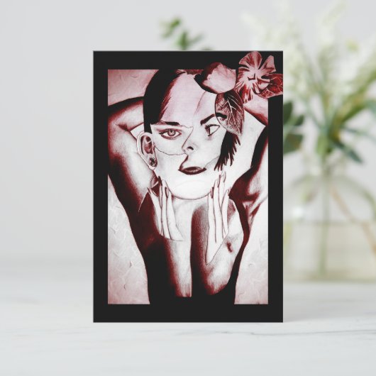 Schönheit Einladung (Stehend Vorderseite)