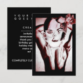 Schönheit Einladung (Vorne/Hinten)