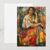 Schönheit Feiertagskarte (Vorne/Hinten)