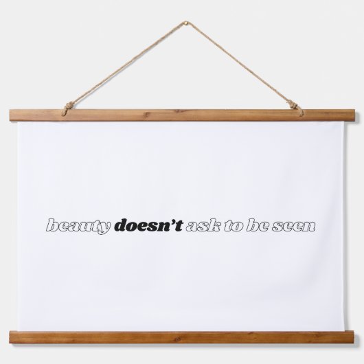 Schönheit Frage kein Wandteppich aus Holz (Vorne)