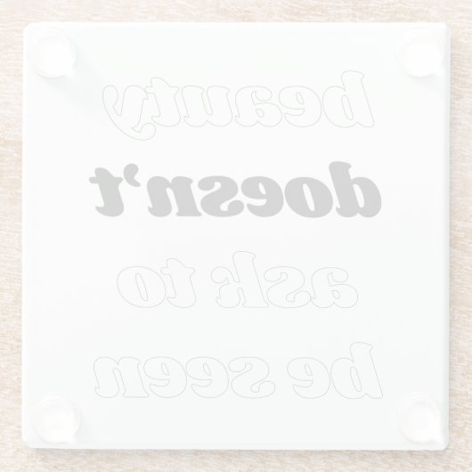 Schönheit Frage keinen Untersetzer (Rückseite)