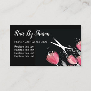 Schönheit Friseur Florales Design Visitenkarte