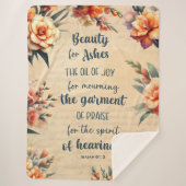 Schönheit für Asche, Grüner Text, Blumenstrauß Chr Sherpadecke (Vorderseite)