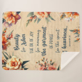 Schönheit für Asche, Grüner Text, Blumenstrauß Chr Sherpadecke (Vorderseite (Horizontal))