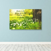 Schönheit für Asche Leinwanddruck (Insitu (Holzboden))