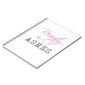 Schönheit für Aschen-Notizbuch Notizblock (Linke Seite)