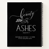 Schönheit für Ashes Christlich Bible Vers Notebook Notizblock (Rückseite)