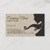 Schönheit/Gestaltung der Kosmetologie/Beige- und D Visitenkarte (Rückseite)