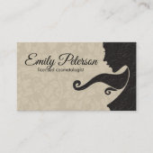 Schönheit/Gestaltung der Kosmetologie/Beige- und D Visitenkarte (Vorderseite)