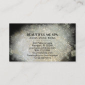 *~* SCHÖNHEIT Glitzer Gold Fream Silver Glow Visitenkarte (Rückseite)