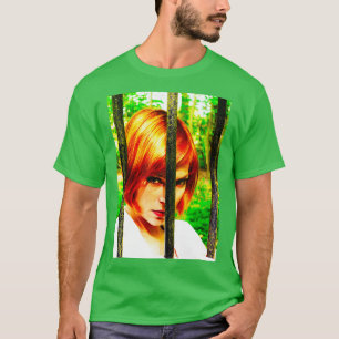 Schönheit hinter Balken Farbfilter T-Shirt