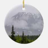 Schönheit hinter den Wolken Keramik Ornament (Hinten)