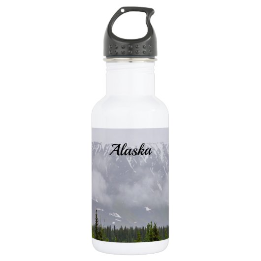 Schönheit hinter der Wolkenflasche Edelstahlflasche (Vorderseite)