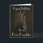 'SCHÖNHEIT' HORSE DAUGHTER GREETING CARD KARTE<br><div class="desc">KÖNNEN ZOLLT WERDEN.</div>