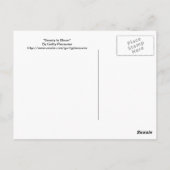 Schönheit im Blut Postkarte (Rückseite)