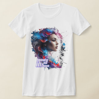 Schönheit im Chaos - T - Shirt / Seitenkunst