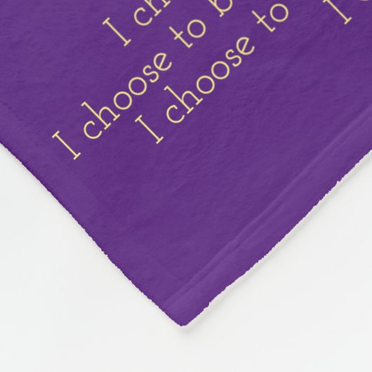 Schönheit im Leben Krebs Gedicht Chemo Fleece Blan (Ecke)