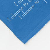 Schönheit im Leben Krebs Gedicht Chemo Fleece Blan (Ecke)