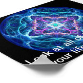 SCHÖNHEIT IM LEBEN PSYCHEDELISCHES POSTER (Ecke)