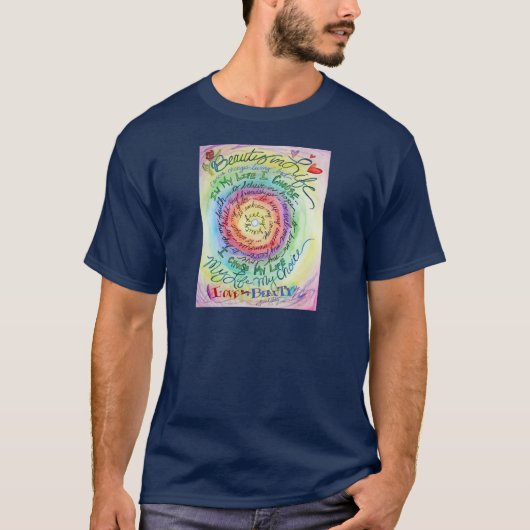 Schönheit im Leben Rainbow T-Shirt (Vorderseite)