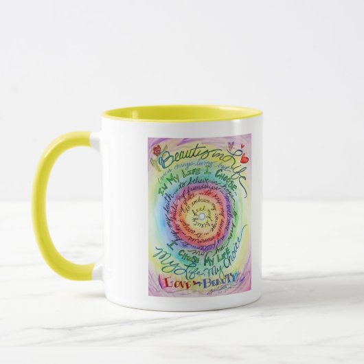 Schönheit im Leben Rainbow Tasse (Links)