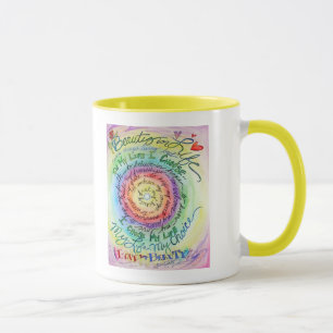 Schönheit im Leben Rainbow Tasse