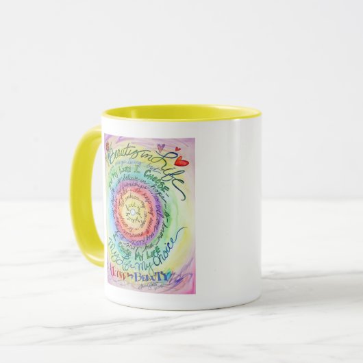 Schönheit im Leben Rainbow Tasse (Vorderseite Links)