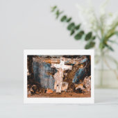 Schönheit im Niedergang Postkarte (Stehend Vorderseite)