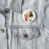 Schönheit im Rosa und im Tier Button (Beispiel)