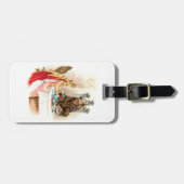 Schönheit im Rosa und im Tier Gepäckanhänger (Vorderseite horizontal)