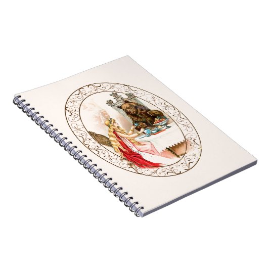 Schönheit im Rosa und im Tier Notizblock (Rechte Seite)