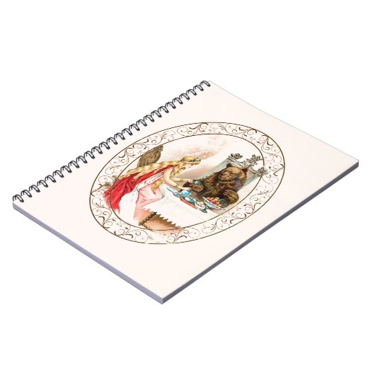 Schönheit im Rosa und im Tier Notizblock (Linke Seite)