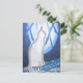 Schönheit im weißen Postkartenformat Postkarte (Stehend Vorderseite)