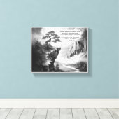 Schönheit in Beharrlichkeit finden Leinwanddruck (Insitu (Holzboden))