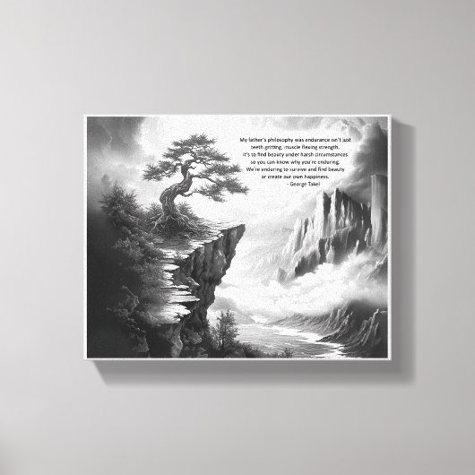 Schönheit in Beharrlichkeit finden Leinwanddruck (Vorderseite)