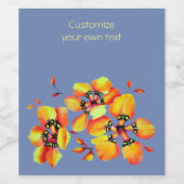 Schönheit in Bloom Vivid Blume Power Weinetikett (Einzelnes Label)