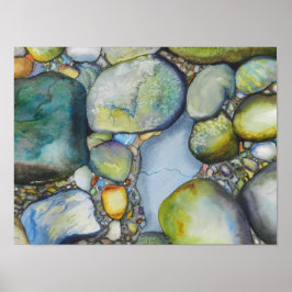 Schönheit in den River Rocks Poster