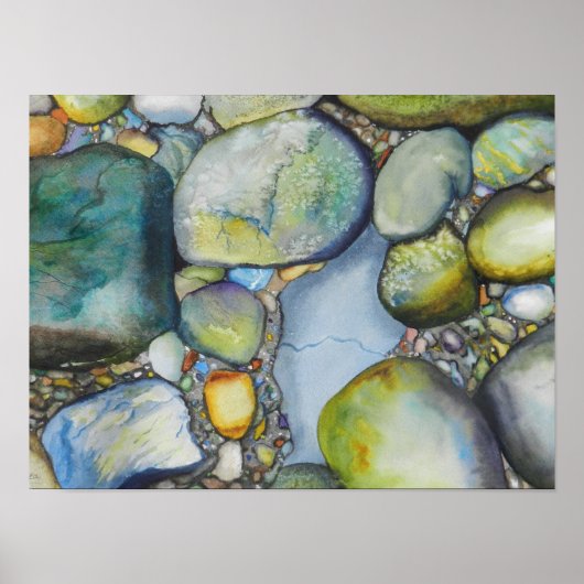 Schönheit in den River Rocks Poster (Vorne)
