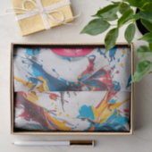 Schönheit in der Farbe Splash1 Seidenpapier (Geschenk)