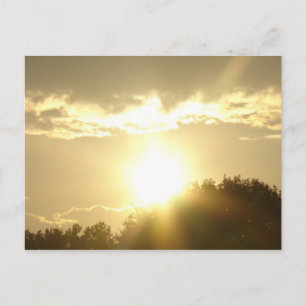 Schönheit in einem Sonnenaufgang Postkarte