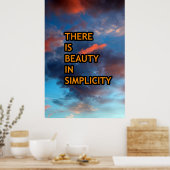 Schönheit in Einfachheit Poster (Küche)