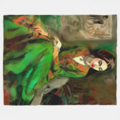 Schönheit in Grün Fleecedecke (Vorderseite (Horizontal))