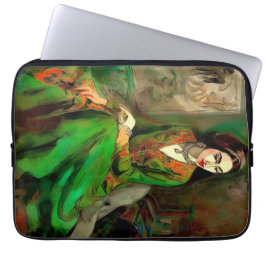Schönheit in Grün Laptopschutzhülle