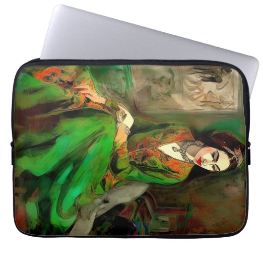 Schönheit in Grün Laptopschutzhülle (Vorderseite)